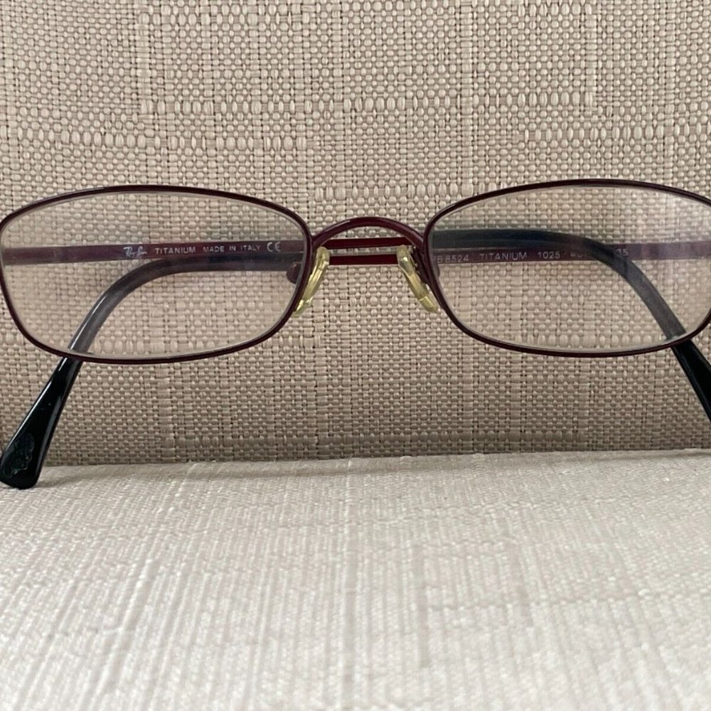 Vintage Ray-Ban Women Glasses Frame Titanium Red … - image 2